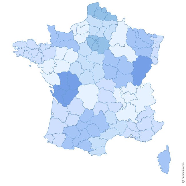 Territoires de santé de France