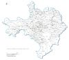 carte des villes et villages du  Gard