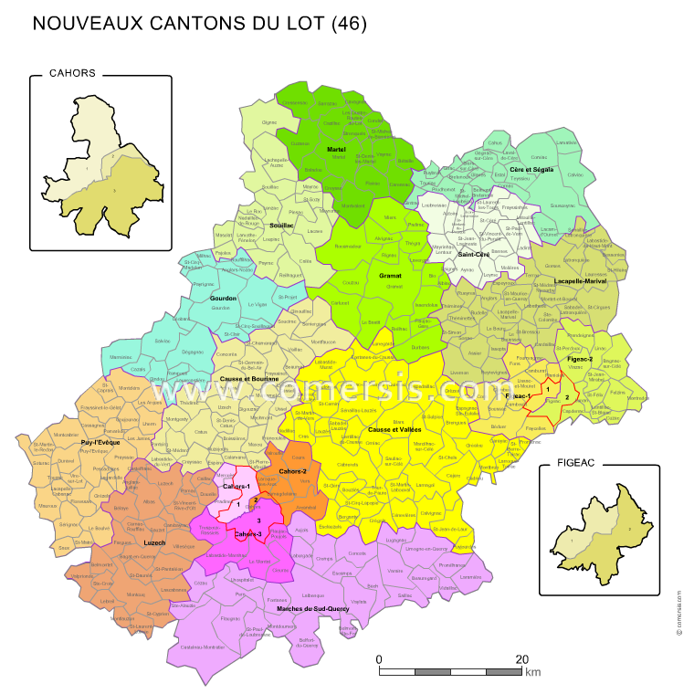 Carte Des Anciens Cantons Du Lot Carte Des Anciens Cantons Du Lot