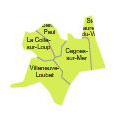 Carte 6e circonscription des Alpes-Maritimes