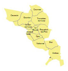 Carte 7e circonscription des Alpes-Maritimes