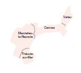 Carte 8e circonscription des Alpes-Maritimes
