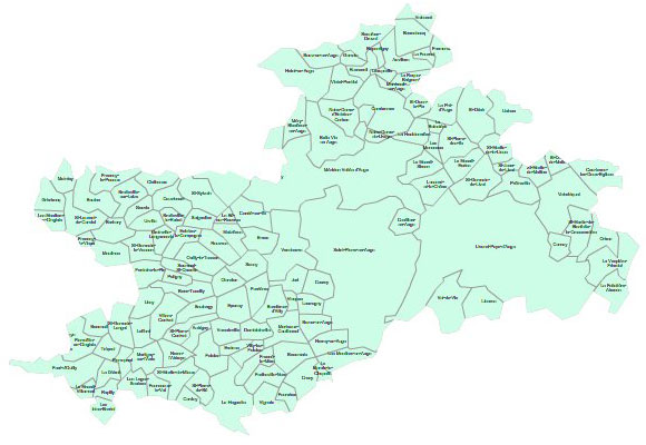 Carte 3e circonscription du Calvados