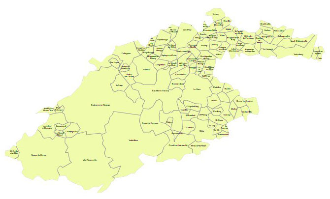 Carte 6e circonscription du Calvados