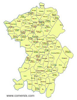Carte 1re circonscription du Doubs