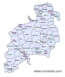 Carte 4e circonscription du Doubs