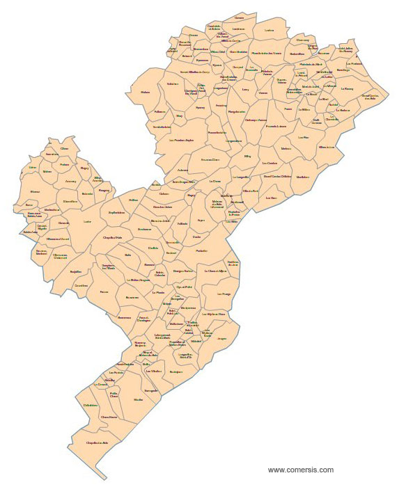 Carte 5e circonscription du Doubs