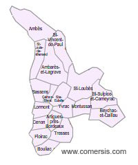 Carte 4e circonscription de la Gironde