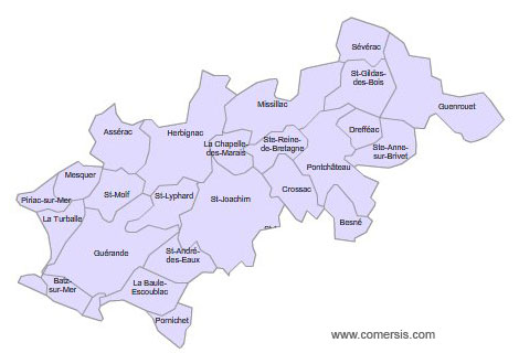 Carte 7e circonscription de la Loire-Atlantique