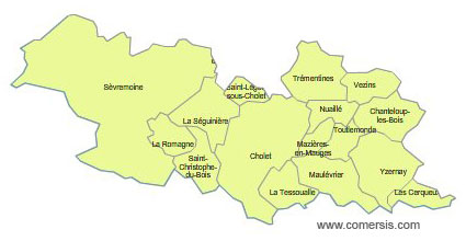 Carte 5e circonscription du Maine-et-Loire
