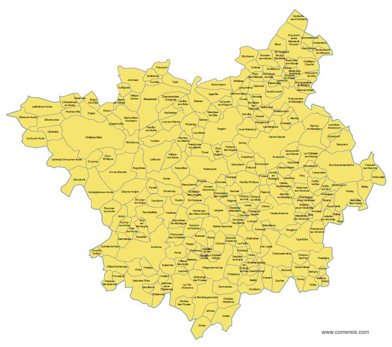 Les 2 circonscriptions de la Haute-Marne