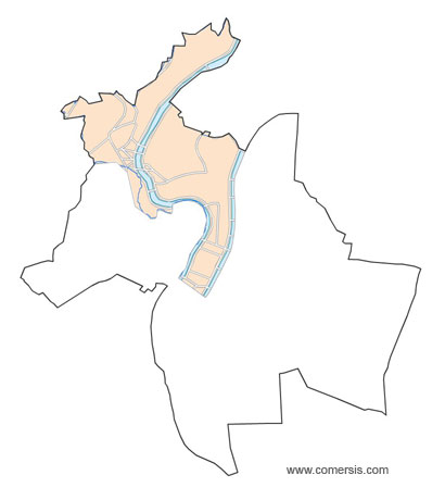 Carte 2e circonscription du Rhône