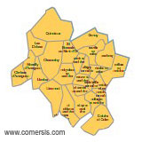 Carte 5e circonscription du Rhône