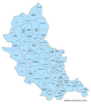 Carte 8e circonscription du Rhône