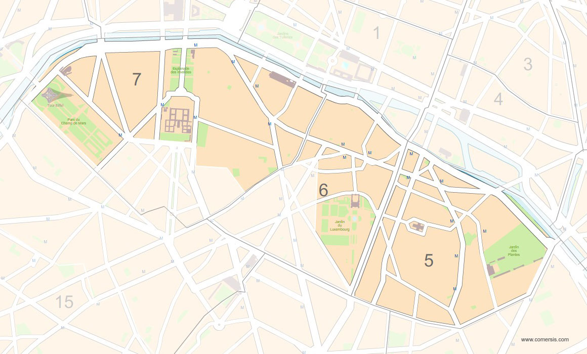 Carte 2e circonscription de Paris