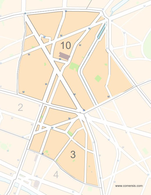 Carte 5e circonscription de Paris