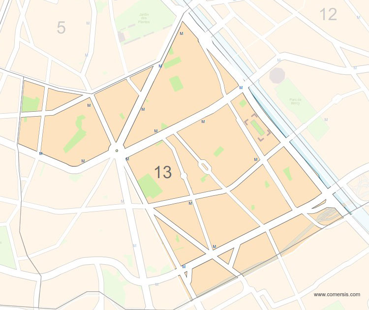 Carte 9e circonscription de Paris