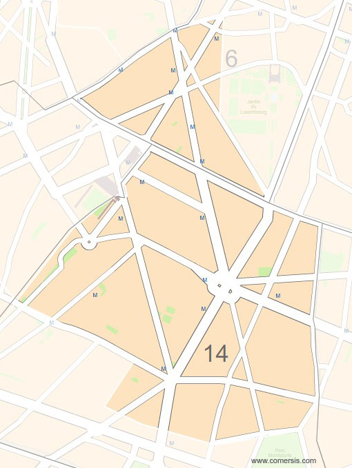 Carte 11e circonscription de Paris