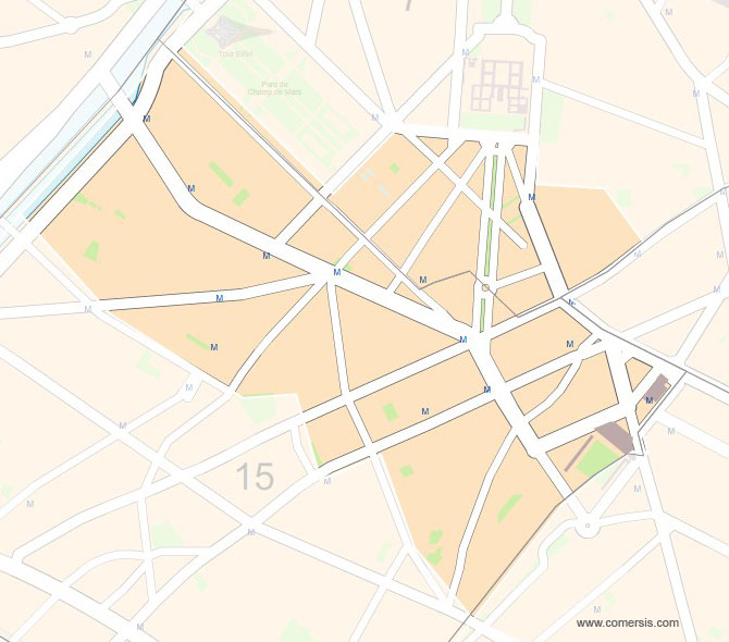 Carte 12e circonscription de Paris