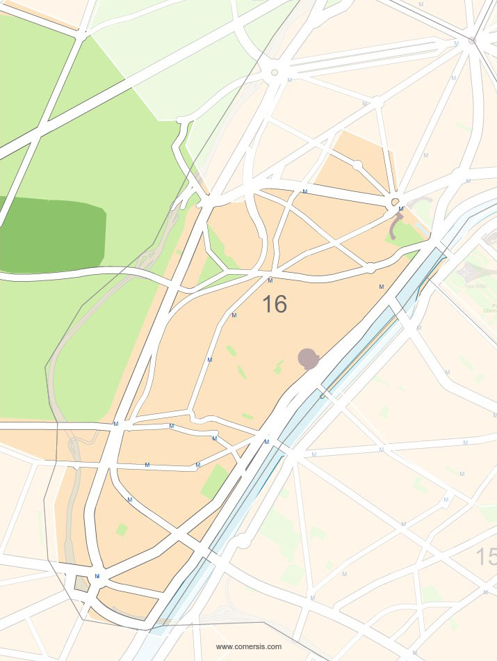 Carte 14e circonscription de Paris