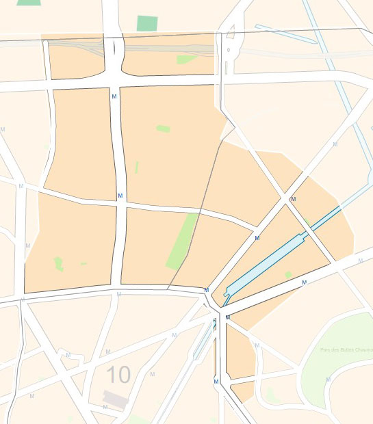 Carte 17e circonscription de Paris