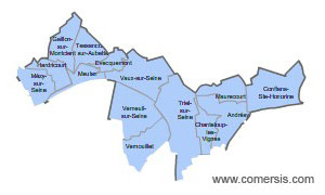 Carte 7e circonscription des Yvelines