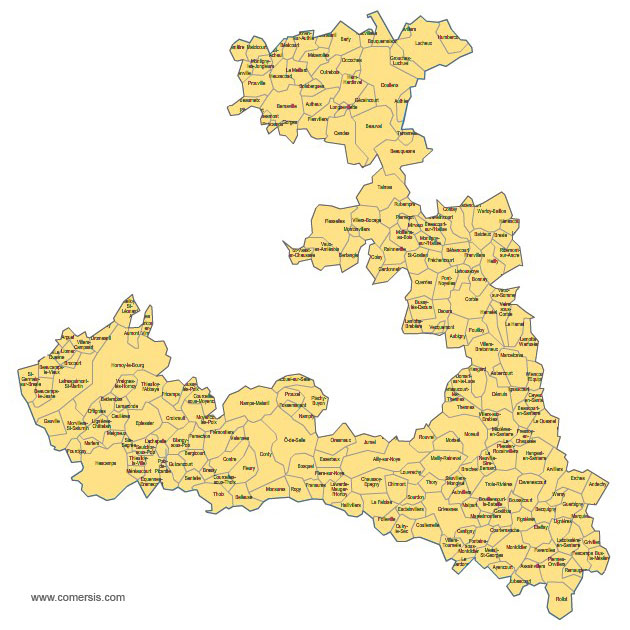Carte 4e circonscription de la Somme