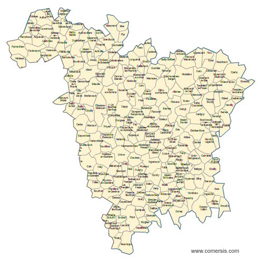 Carte 5e circonscription de la Somme