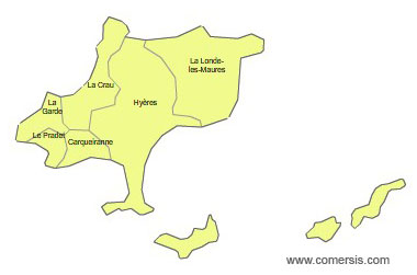 Carte 3e circonscription du Var