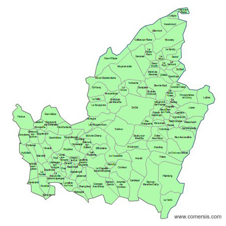 Carte 2e circonscription des Vosges