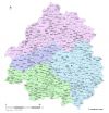 Carte circonscriptions de la  Dordogne