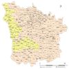 Carte circonscriptions de la  Nièvre