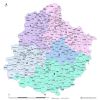 Carte circonscriptions de la  Sarthe