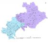 Carte circonscriptions des  Hautes-Alpes