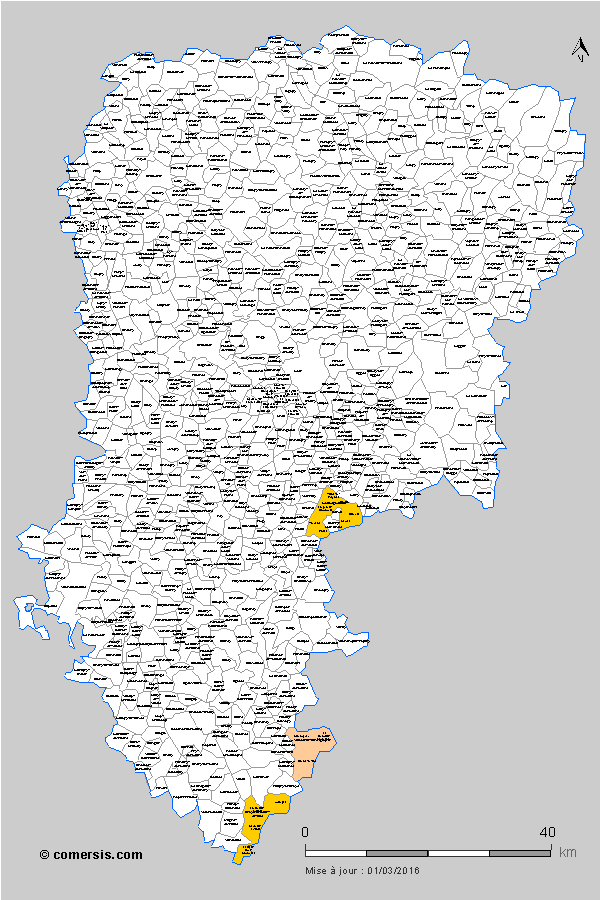 carte des communes nouvelles de l' Aisne