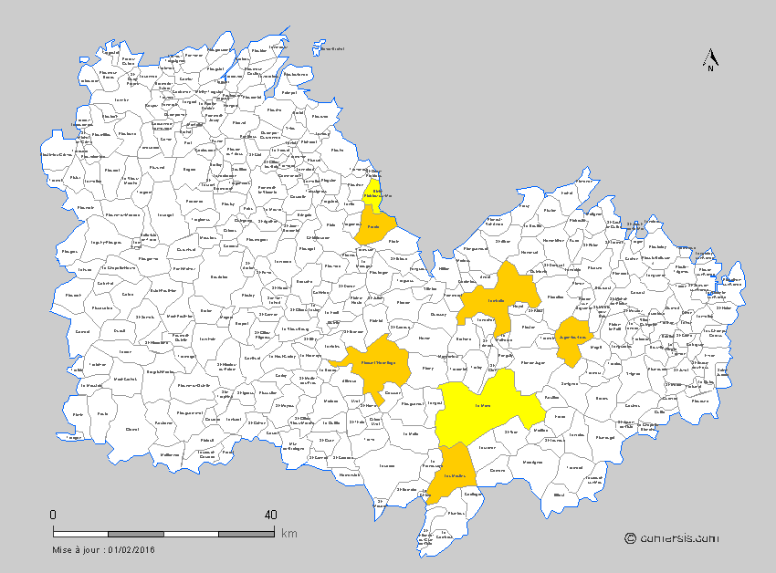 carte des communes nouvelles des  Côtes-d'Armor