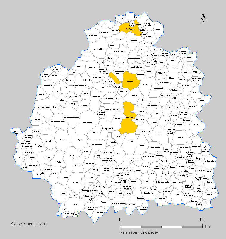 carte des communes nouvelles de l' Indre