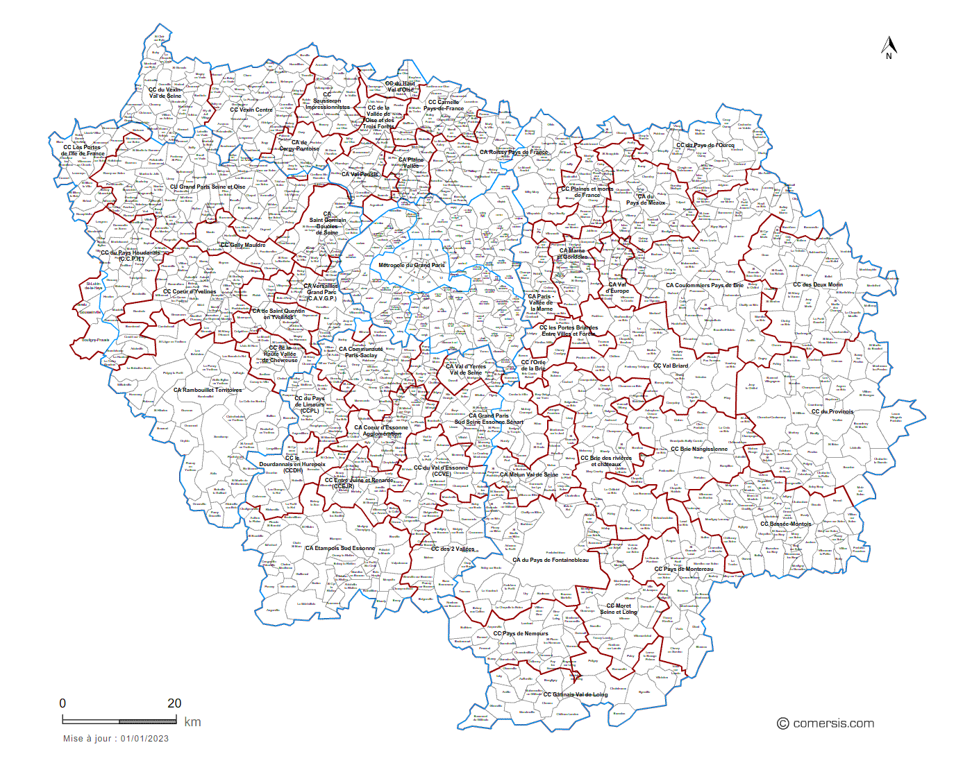 Carte Ile De France Avec Les Villes Info Voyage Carte Plan