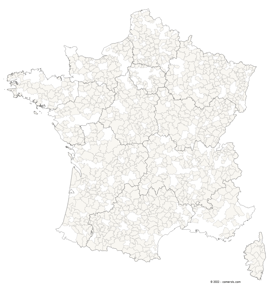 carte de France des communautés de communes 2023