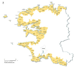 communes classées Loi Littoral dans le Finistère