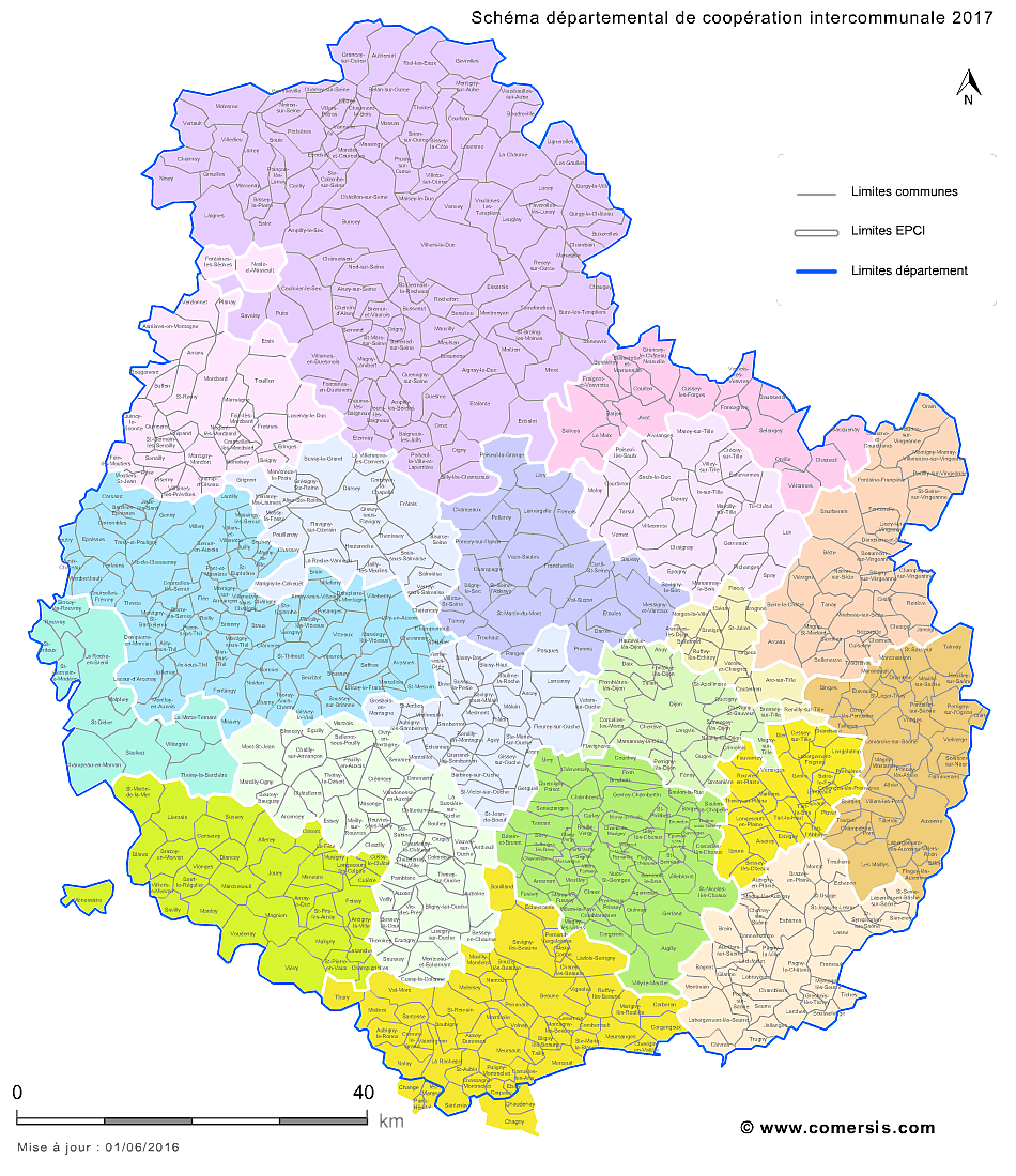 Shéma Départemental de Coopération Intercommunale de la Côte-d'Or