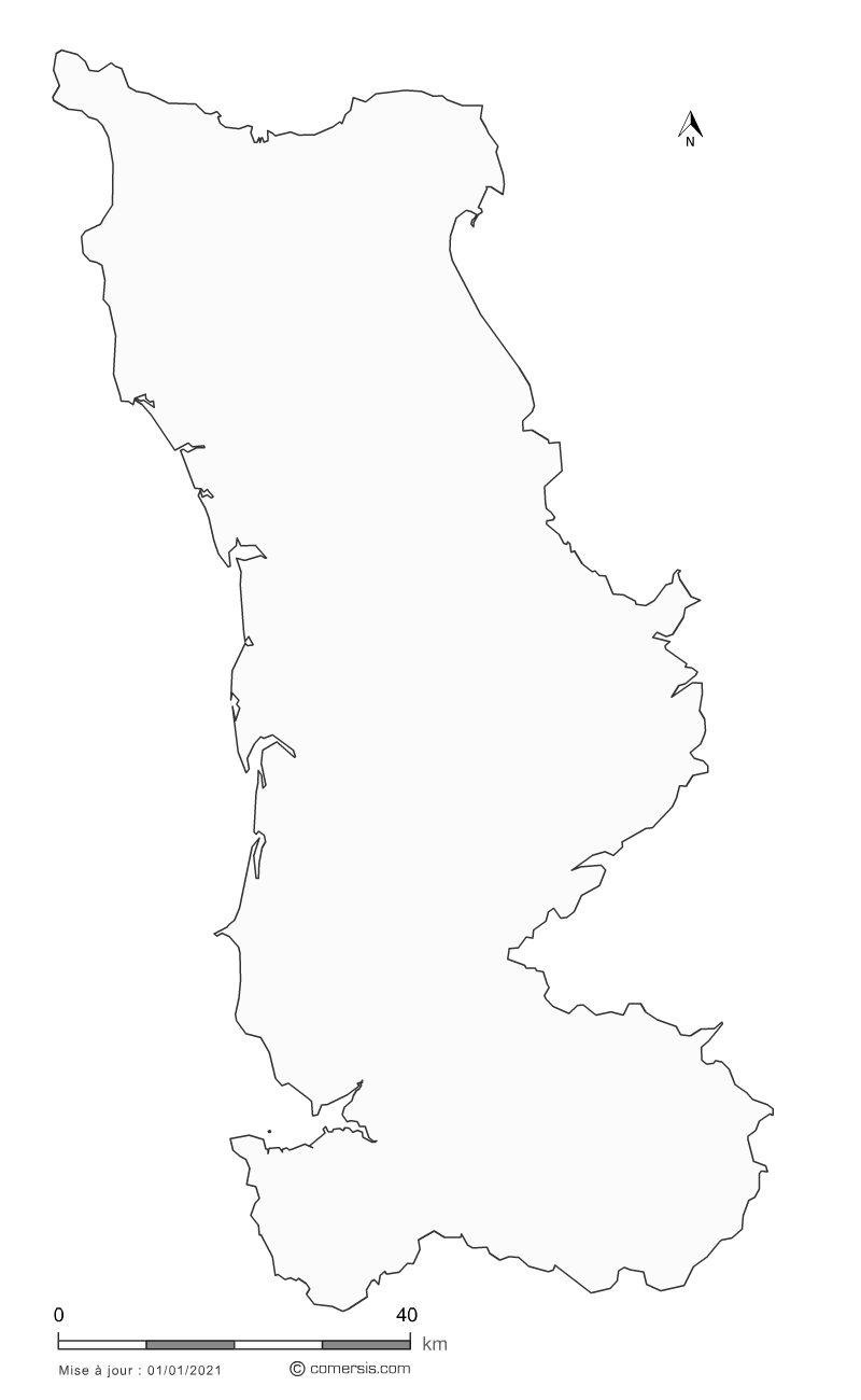carte vectorielle de la  Manche
