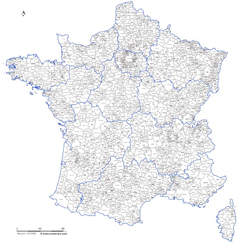 Cartographie des nouveaux EPCI de France