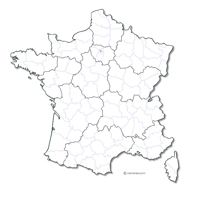 carte de france vierge avec departement modifiable Carte de France gratuite