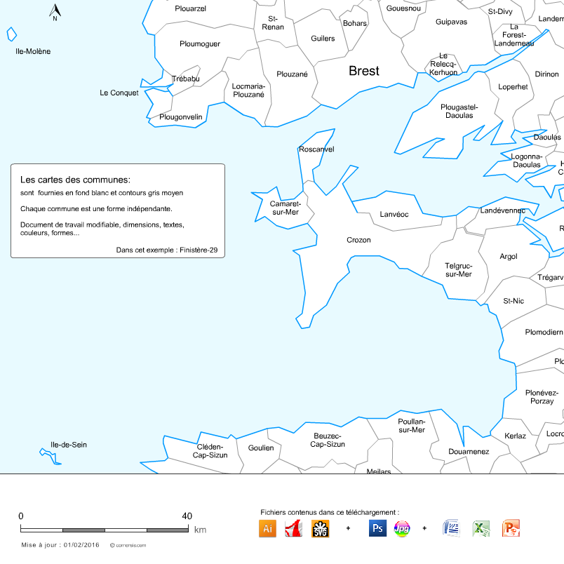 Carte des communes de Mayotte et communes alentours