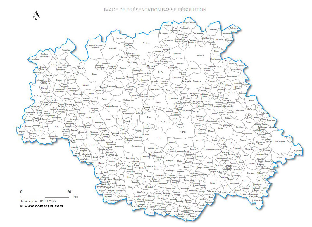 Liste Des Villes Et Communes Du Gers 2026