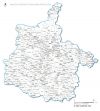 carte des villes et villages des  Ardennes