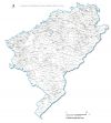 carte des villes et villages du  Doubs