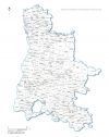 carte des villes et villages de la  Drôme