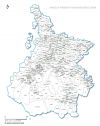 carte des villes et villages des  Hautes-Pyrénées